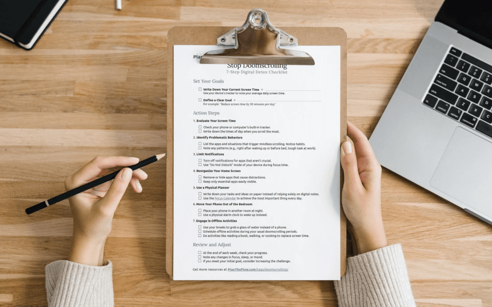 img of Stop Doomscrolling: 7-Step Digital Detox Checklist