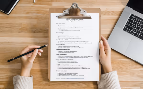 img of Stop Doomscrolling: 7-Step Digital Detox Checklist