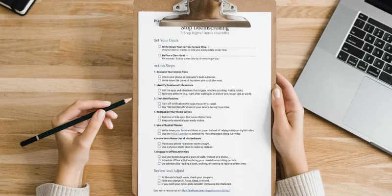 img of Stop Doomscrolling: 7-Step Digital Detox Checklist