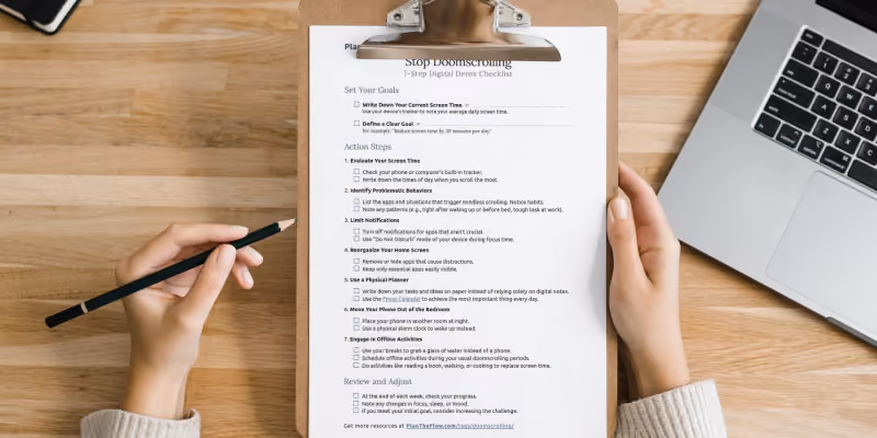 Stop Doomscrolling: 7-Step Digital Detox Checklist